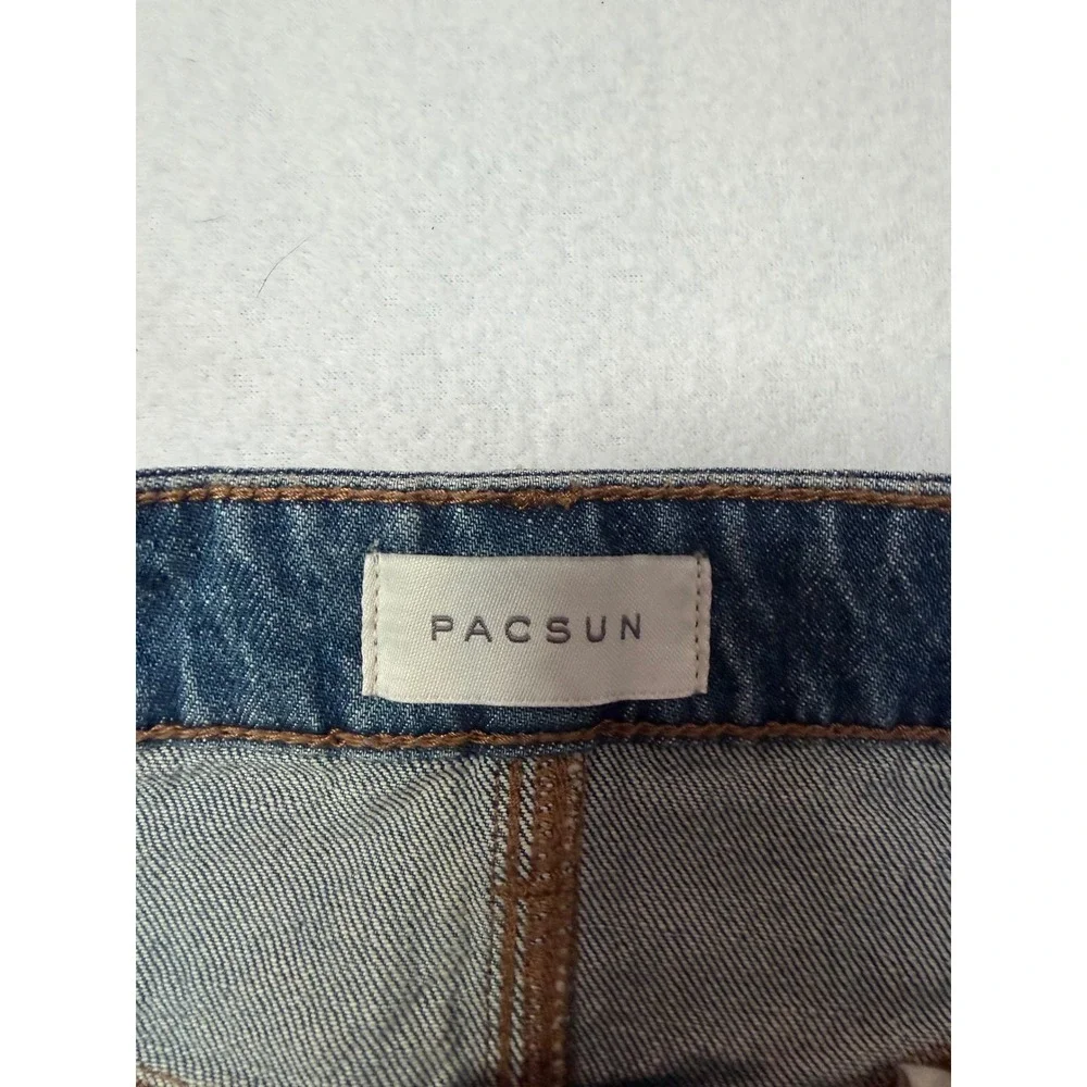 PacSun Bella Mid-Rise Denim Mini Skirt Medium Wash Blue Size 24